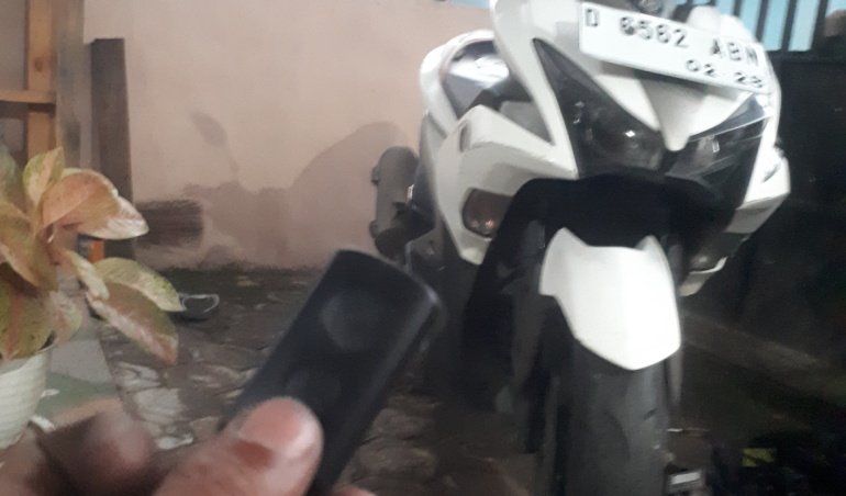 kunci keyless yamaha aerox hilang